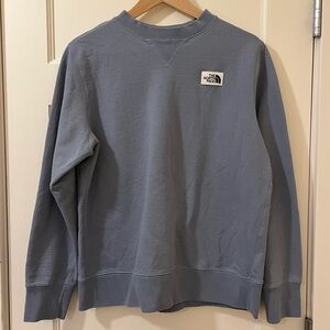 The North Face • Heritage Patch Crew Sweatshirt • Slate Blue Logo • Size L